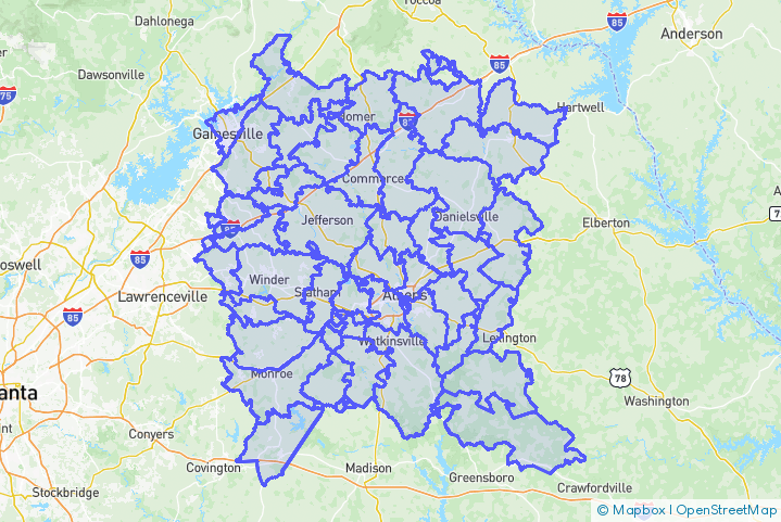 Service Area Map