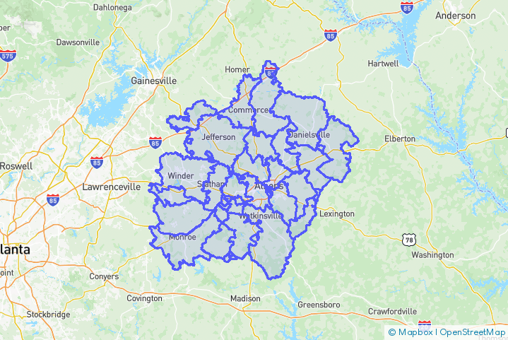 Service Area Map