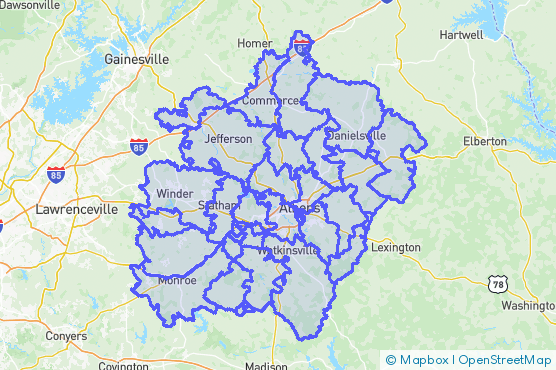 Service Area Map