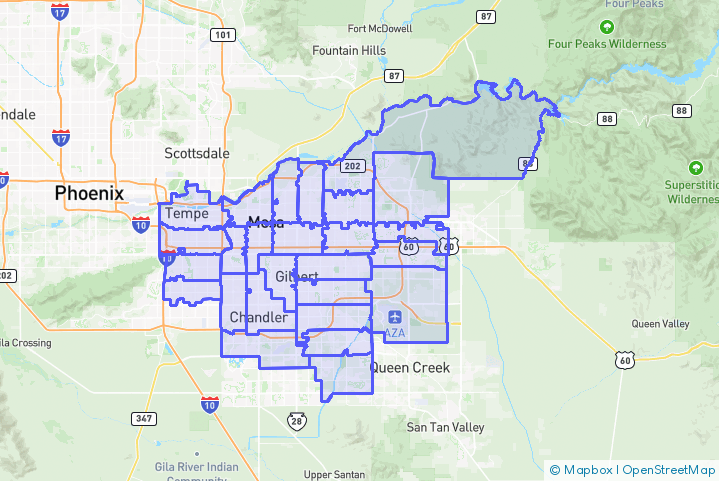 Service Area Map