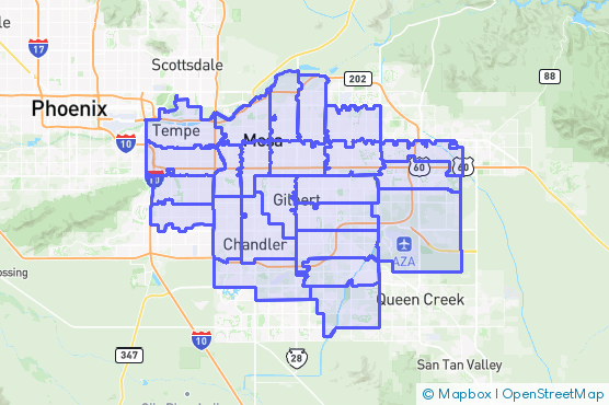 Service Area Map