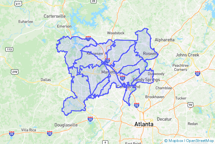 Service Area Map