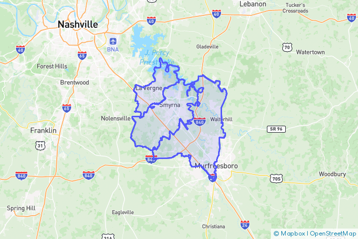 Service Area Map