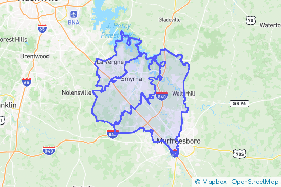 Service Area Map