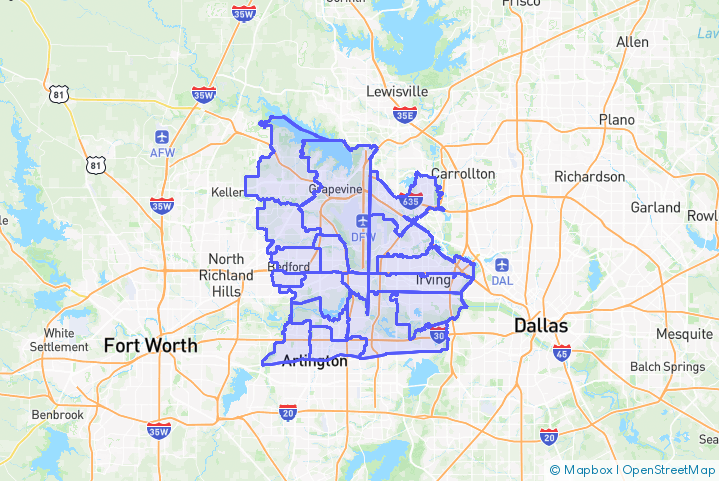 Service Area Map
