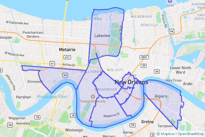 Service Area Map