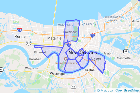 Service Area Map