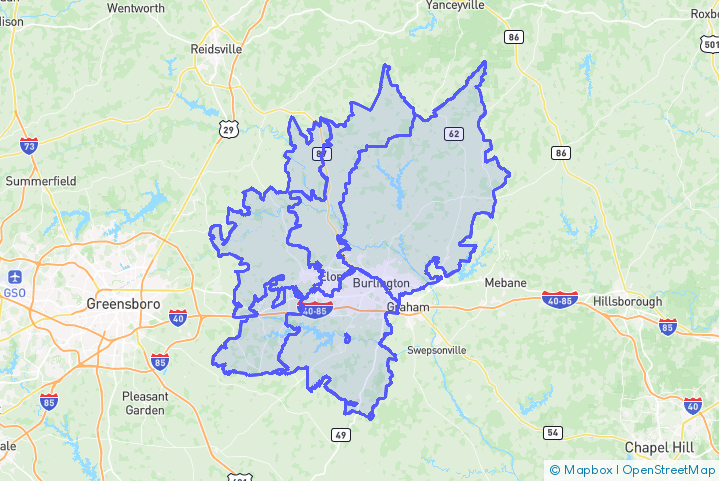 Service Area Map