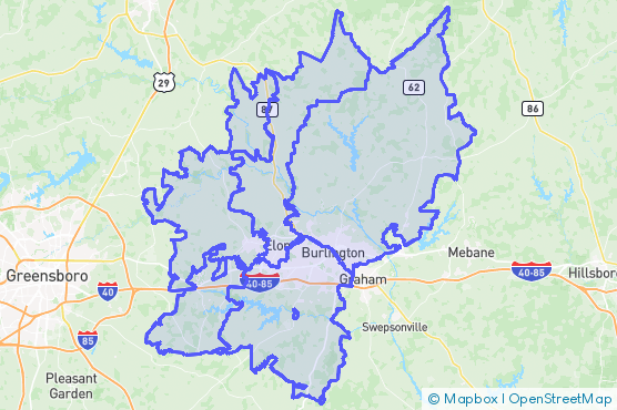Service Area Map