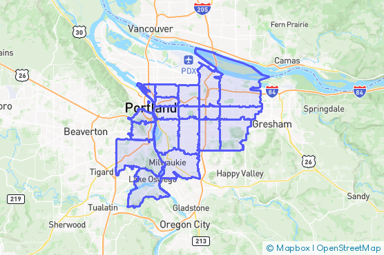 Service Area Map