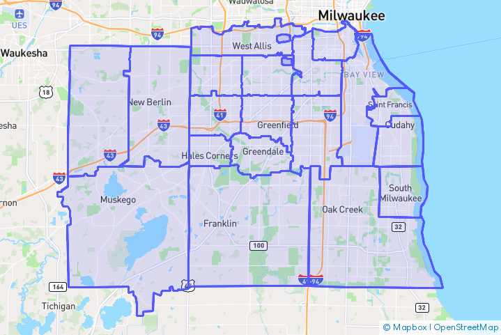 Service Area Map
