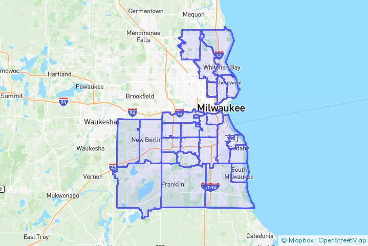Service Area Map