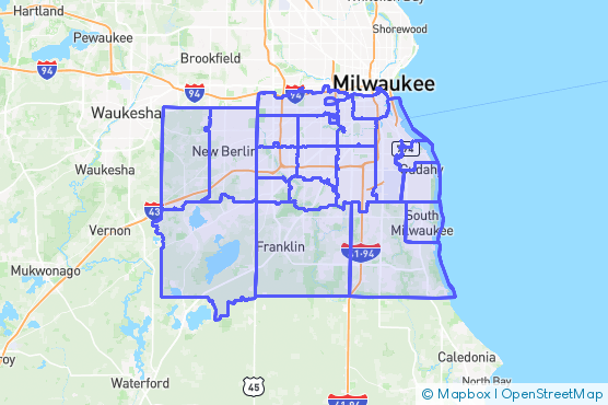Service Area Map