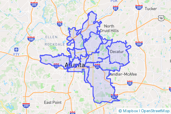 Service Area Map