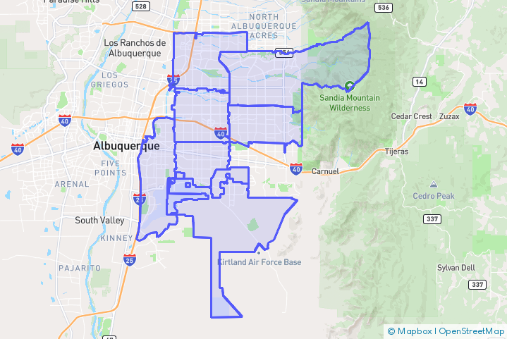 Service Area Map