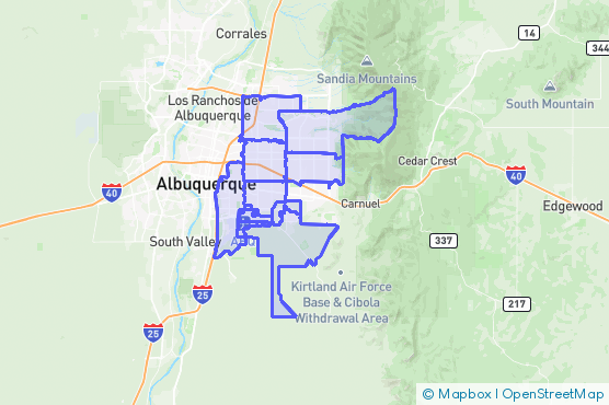 Service Area Map