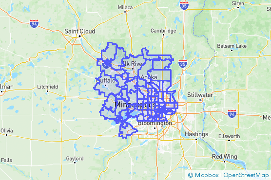 Service Area Map
