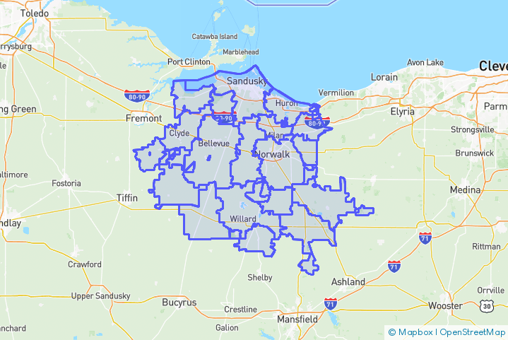 Service Area Map
