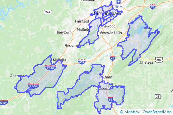 Service Area Map