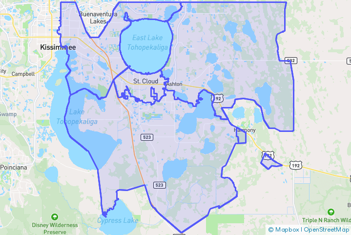 Service Area Map