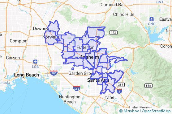 Service Area Map