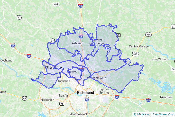 Service Area Map