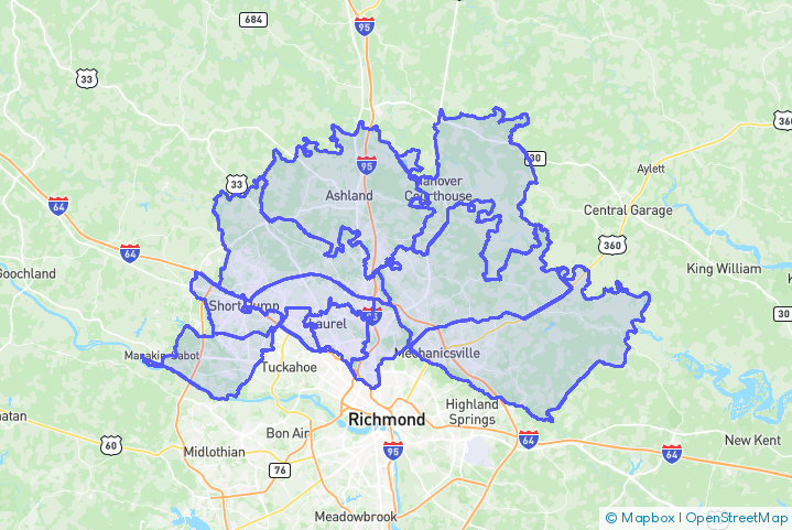 Service Area Map