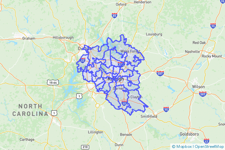 Service Area Map