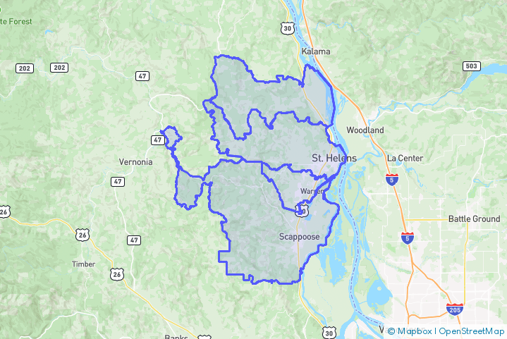 Service Area Map