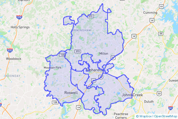 Service Area Map