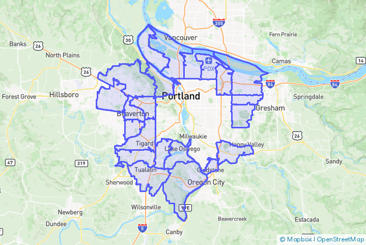 Service Area Map