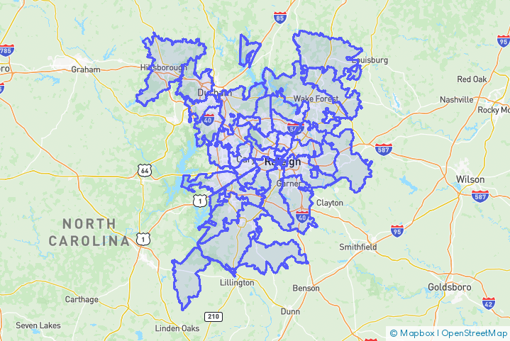 Service Area Map