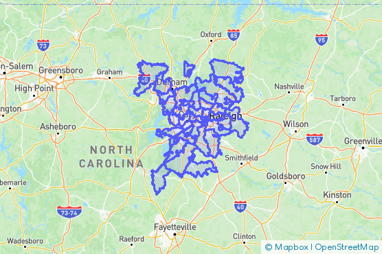Service Area Map