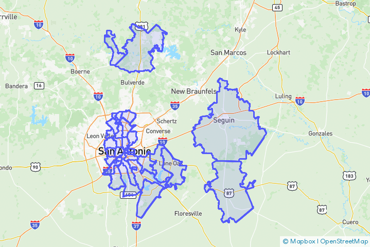 Service Area Map