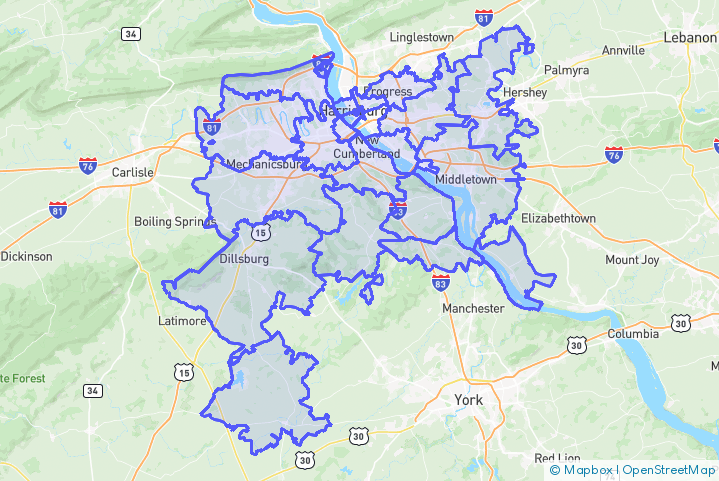 Service Area Map