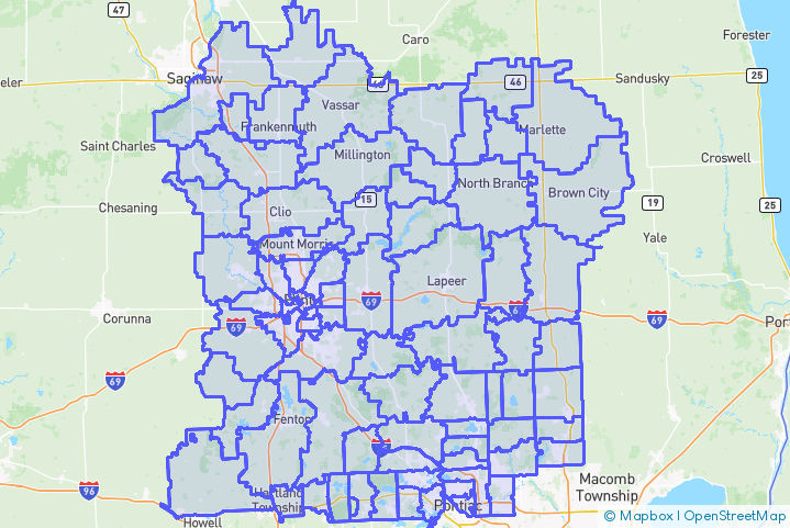 Service Area Map
