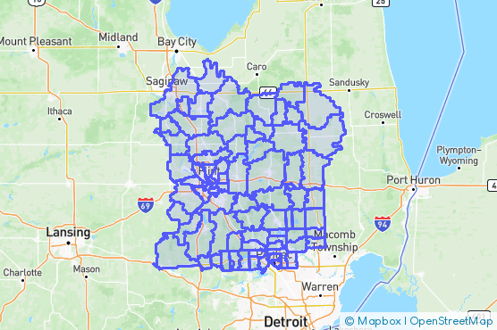 Service Area Map