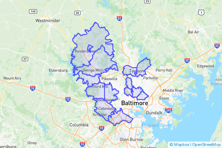 Service Area Map