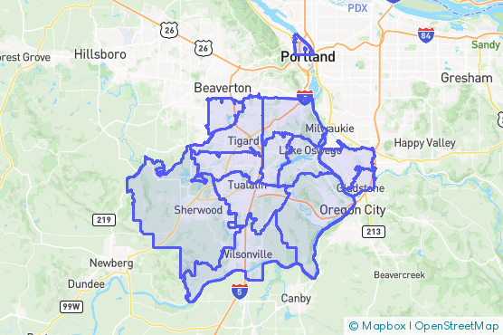 Service Area Map