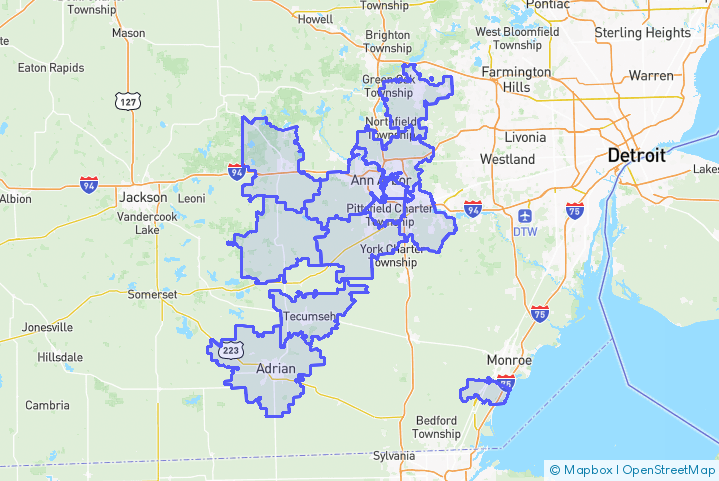 Service Area Map