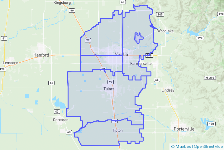Service Area Map