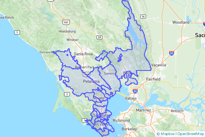 Service Area Map