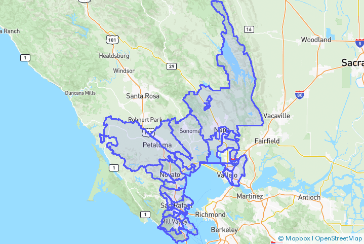 Service Area Map
