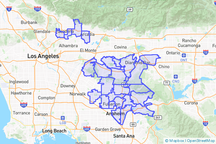 Service Area Map