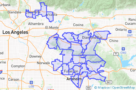 Service Area Map