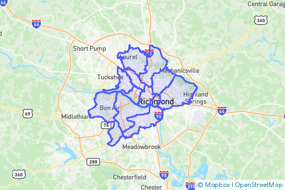 Service Area Map
