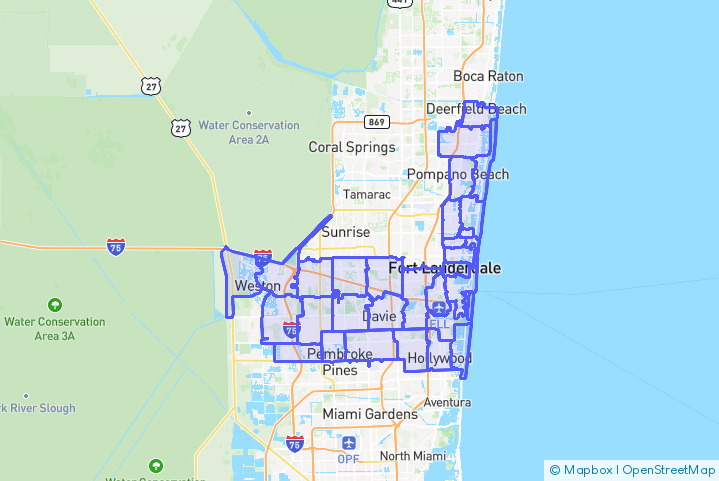 Service Area Map
