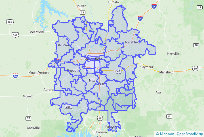 Service Area Map