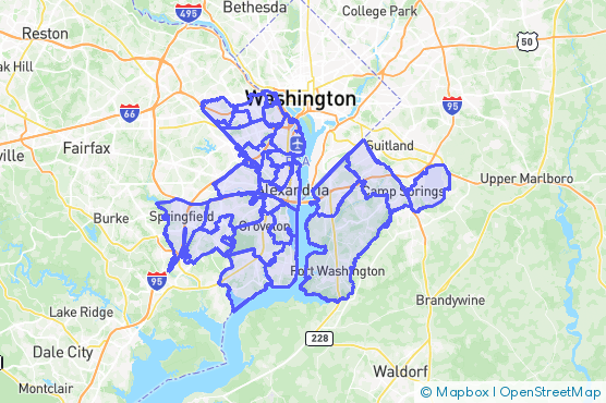 Service Area Map