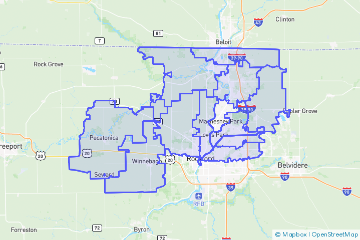 Service Area Map